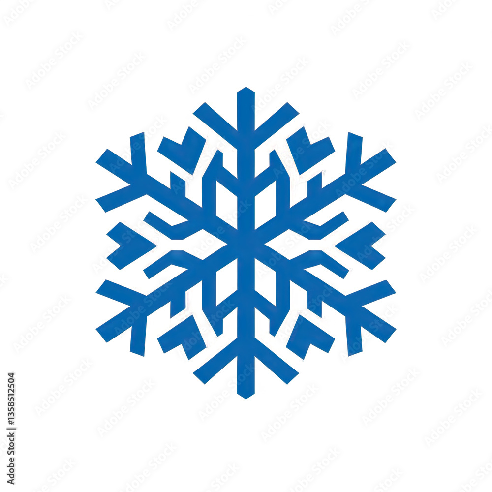 Abstract Blue Snowflake Design with Fire Effect Abstract Blue Snowflake Design with Fire Effect
