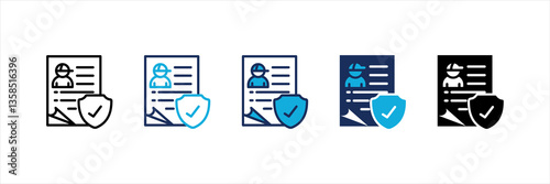 Child Consent  Multi Style Icon Set