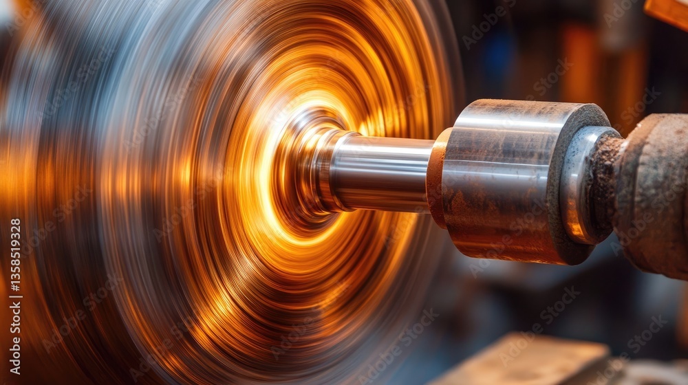 A rotating gemstone polishing wheel, refining a high-quality faceted diamond. A rotating gemstone polishing wheel, refining a high-quality faceted diamond.