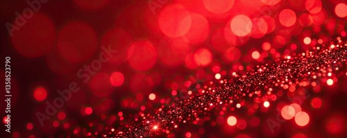 Festive red glitter abstract background resembling a sparkling celebration,  party,  holiday