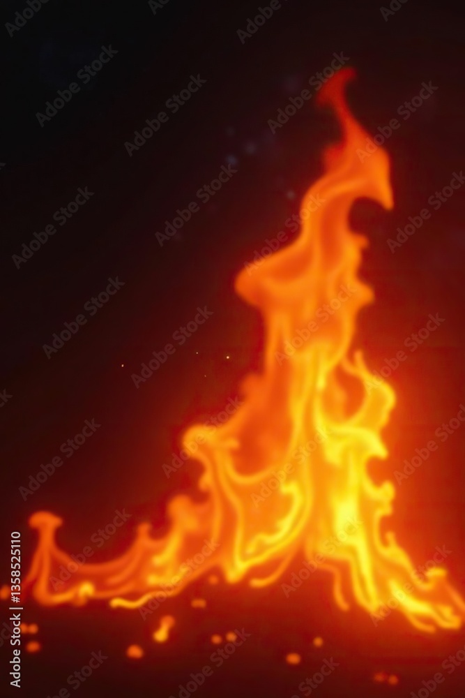 Flickering flames background with orange and yellow gradient, warm ambiance, inferno, abstract Flickering flames background with orange and yellow gradient, warm ambiance, inferno, abstract