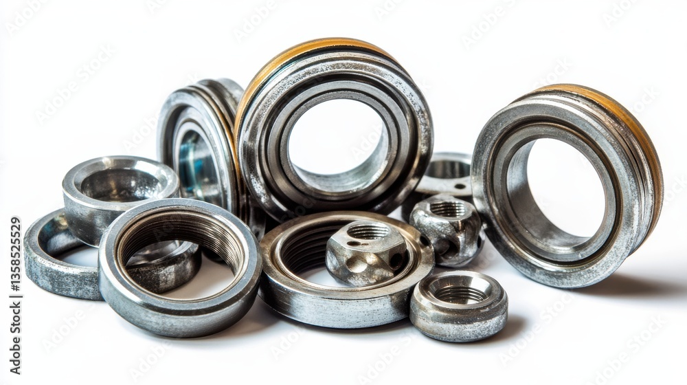 Assorted Metallic Mechanical Parts for Industrial Applications Assorted Metallic Mechanical Parts for Industrial Applications