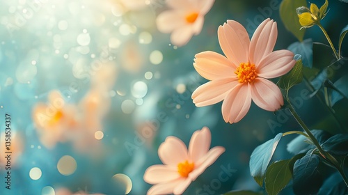 Peach Blossom Dreams: A Serene Garden Escape