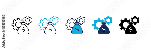 Money Management Multi Style Icon Set