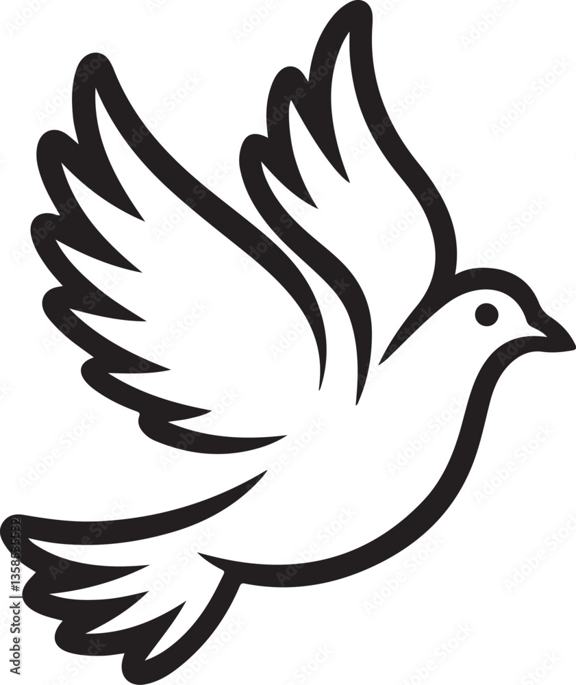 Obraz premium dove of peace vector