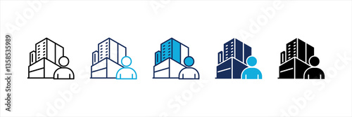 Company Multi Style Icon Set