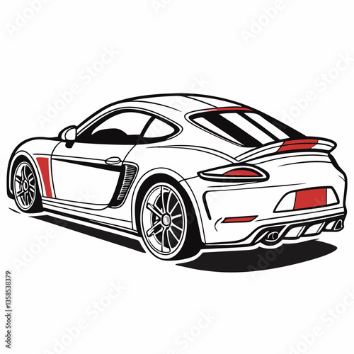 Super Car Vector Art