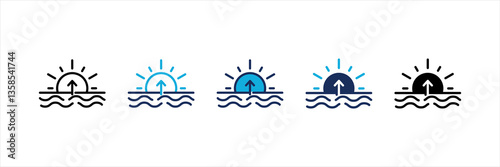 Sunrise Multi Style Icon Set