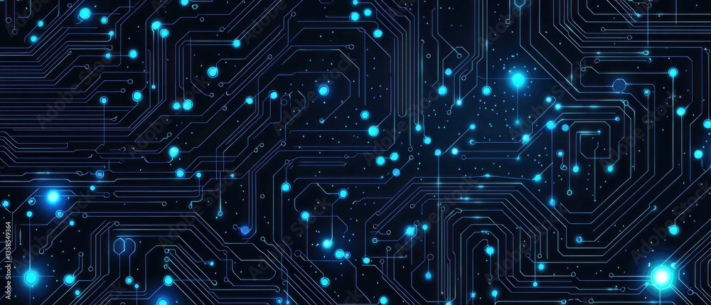 Abstract Circuit Board Background: Digital Technology and Network Connections Abstract Circuit Board Background: Digital Technology and Network Connections