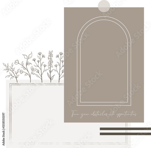 Modern Scrapbook Journaling Stickers – Simple and Chic Aesthetic