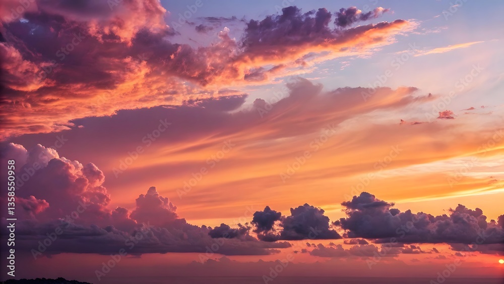 Fototapeta premium sunset over the mountains