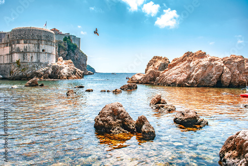 Fototapeta Naklejka Na Ścianę i Meble -  view of dubrovnik	, croatia