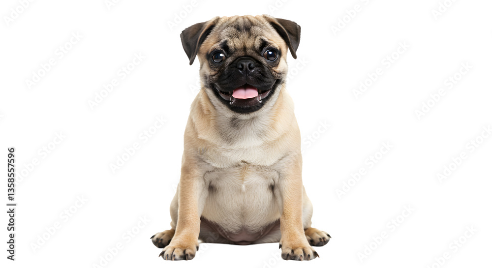 Pug puppy sitting isolated on transparent background png
Pug puppy sitting isolated on transparent background png