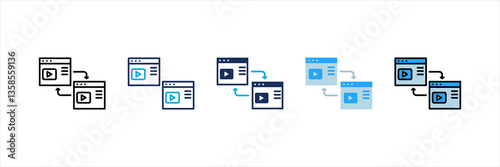 Related Content Multi Style Icon Set
