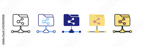 Ftp Multi Style Icon Set