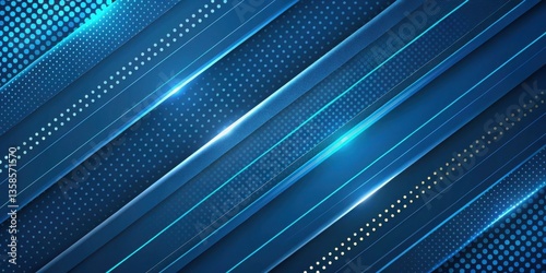 Wallpaper Mural Abstract blue metal texture with a seamless grid pattern and glowing design elements. abstract blue background Torontodigital.ca
