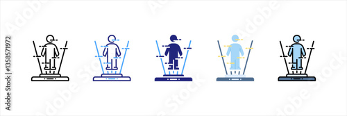 Hologram Multi Style Icon Set
