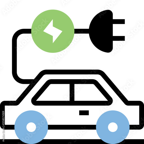 Hybrid Vehicle Icon