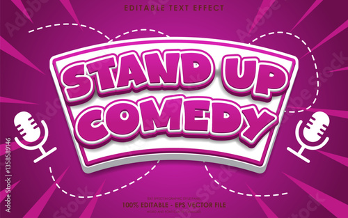 Editable Stand Up Comedy Text Effect