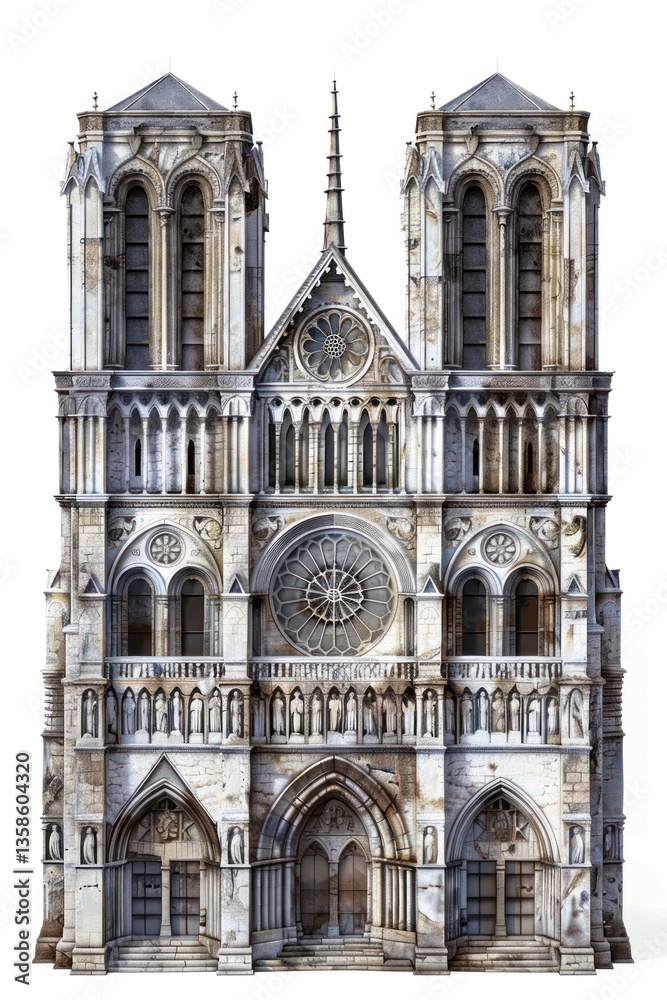 Fototapeta premium Notre-Dame Cathedral cathedral architecture details.