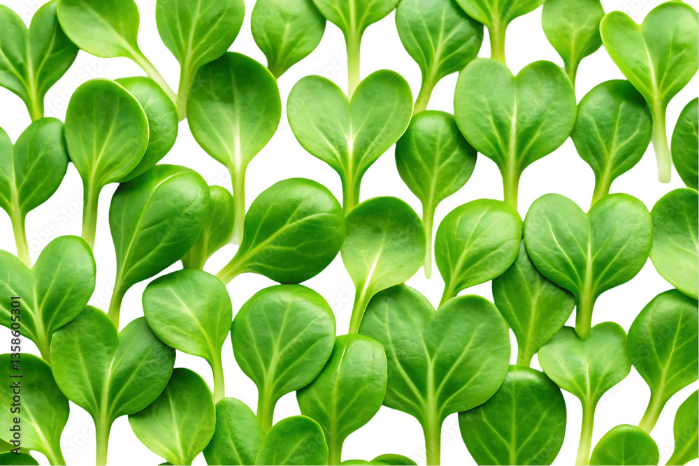 Fototapeta premium Fresh green corn salad leaves background