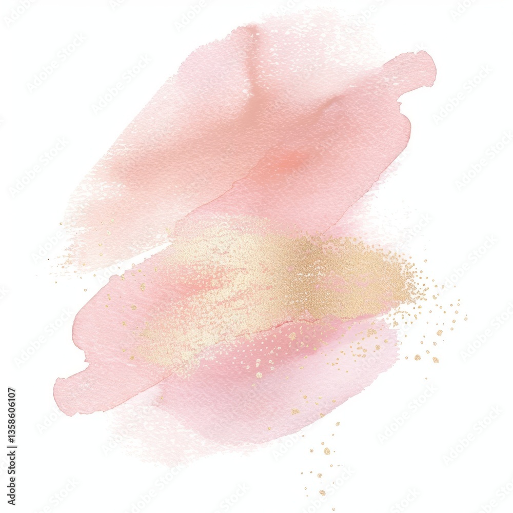 Fototapeta premium Pink gold gliter blossom anemone flower.