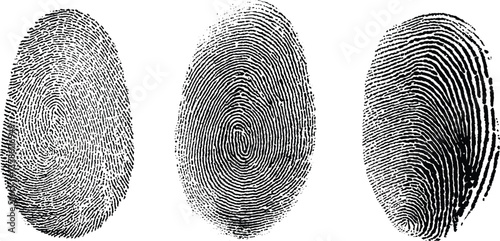 Collection of  Fingerprint id authentication symbol. Fingerprint, biometric, identity icon set. Fingerprints icon set vector isolated