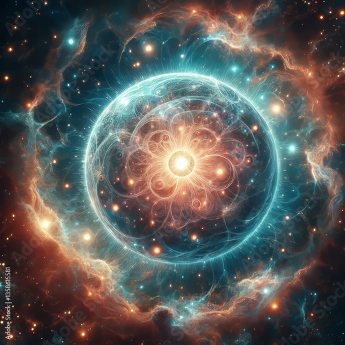 Macro Starry Detail A close up view of a single star or constell