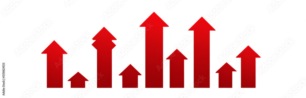 Red upward arrow on a transparent background .png Red upward arrow on a transparent background .png