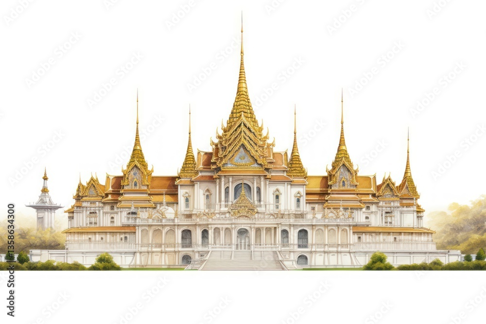 Fototapeta premium The Grand Palace of Thailand architecture building palace.