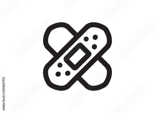Set of an Band Aid Health Icon