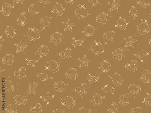 カットガラス柄、7白金B