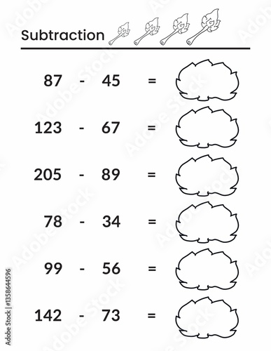 Grade 3 Math activity worksheet

