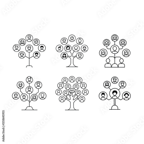 Family Tree Vector Graphic Design File for Personal or Business Use