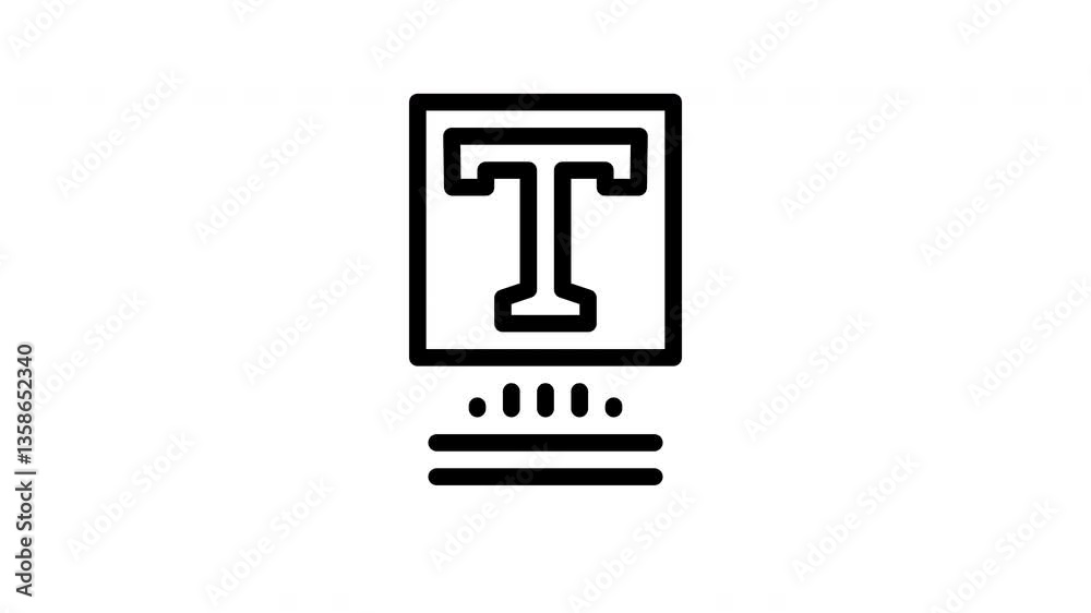 typography animated icon