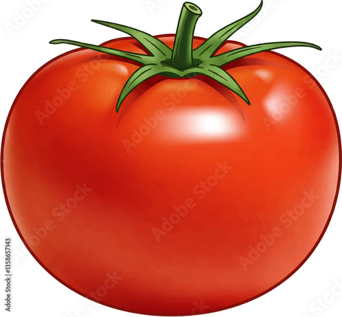 tomato isolated on white