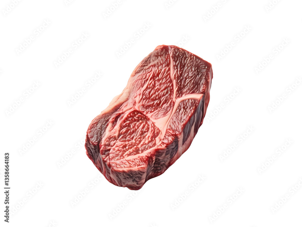 Obraz premium Japanese Wagyu Beef isolated on transparent background 