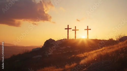 Wallpaper Mural Holy week reflections at sunset Torontodigital.ca