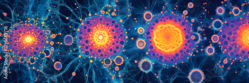 Intricate X-Ray Diffraction Pattern Revealing Crystal Atomic Structure Through Symmetrical Spot and Ring Arrangement