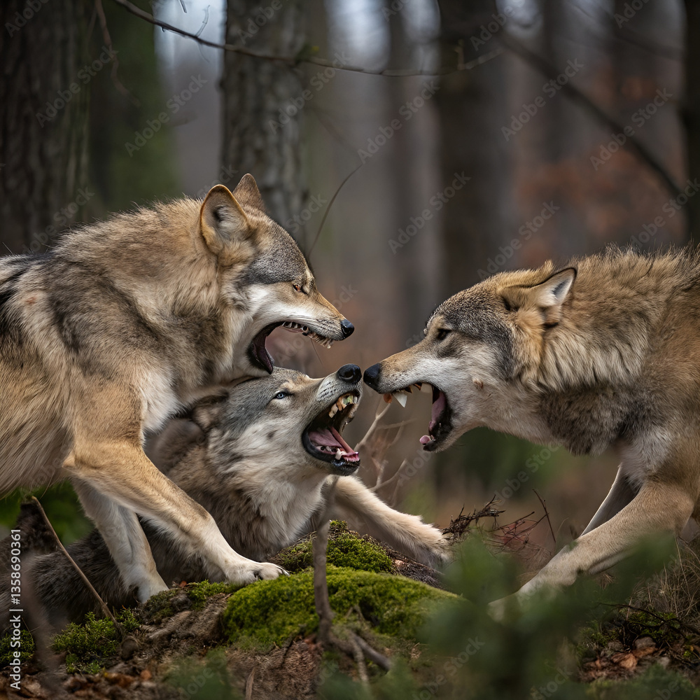 Obraz premium wolf in the forest