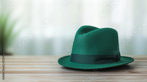 Emerald Fedora: A close-up,...