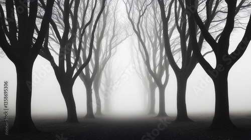 Foggy Path: Captivating bla...