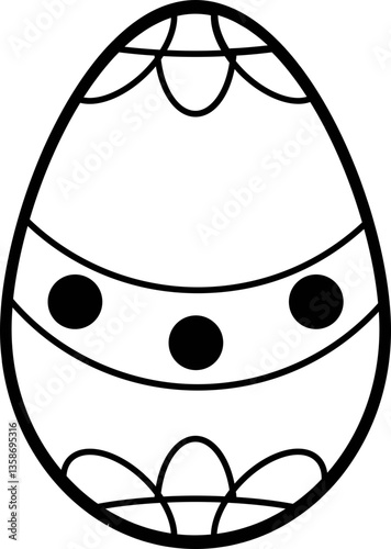 Easter egg outline