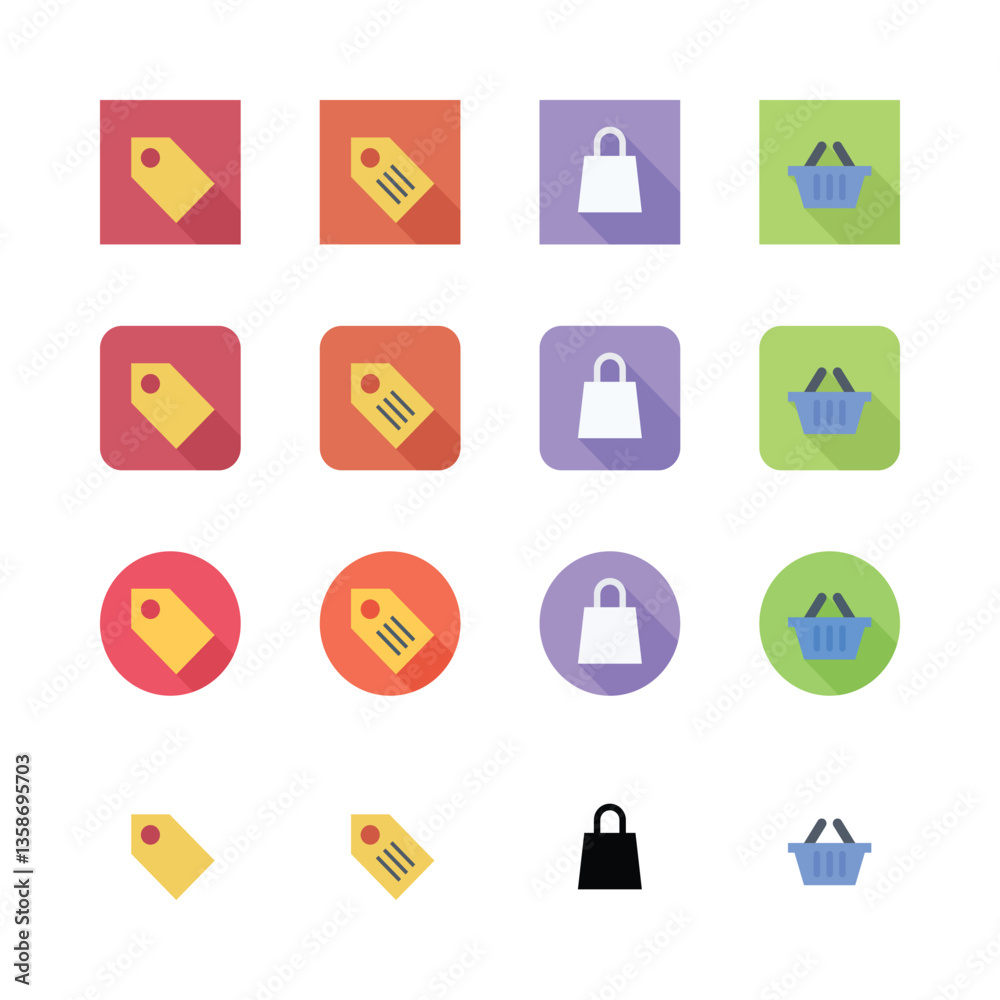 Flat vector icons set for web design and business symbols Flat vector icons set for web design and business symbols