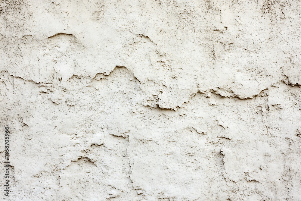 Obraz premium Close-up of weathered stucco wall with textured surface and rough appearance