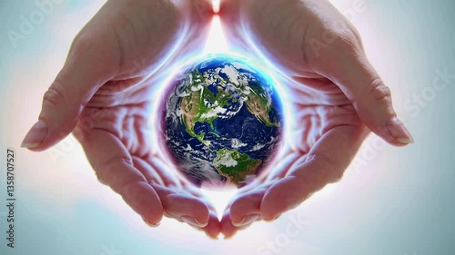 The Hands Holding Earth
