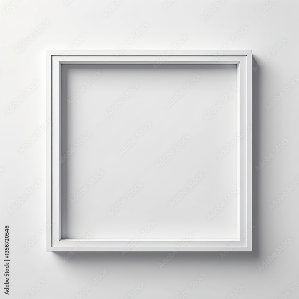 Minimalist Empty Wall with Rectangular Frame for Modern Interior Decor Mockup | Stylish Art Display Template Minimalist Empty Wall with Rectangular Frame for Modern Interior Decor Mockup | Stylish Art Display Template