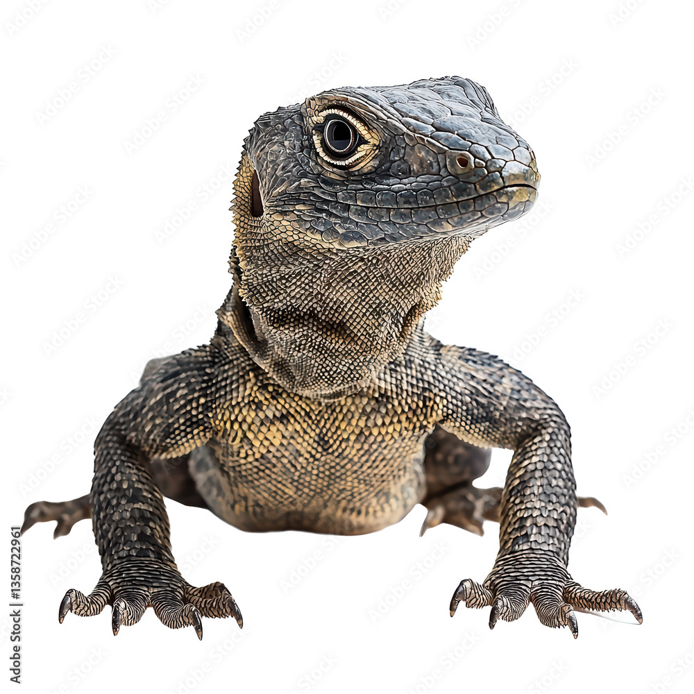 Obraz premium A Monitor Lizard png rugged monitor lizard png wild monitor lizard png robust monitor lizard png striking monitor lizard png transparent background image