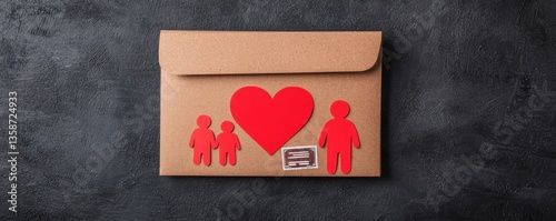 Family love letter home graphic design creative close-up connection and affection for families