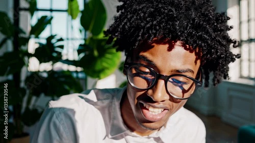 The Young Man with Glasses